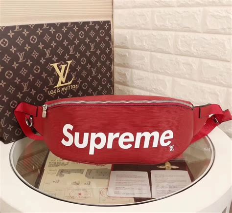 supreme louis vuitton waist bag replica|cartera louis vuitton supreme original.